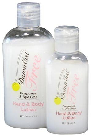Dukal Dawnmist Hand & Body Lotion # HLF02 - Hand & Body Lotion, Fragrance Free, 2 oz Bottle with Dispensing Cap, 144/cs