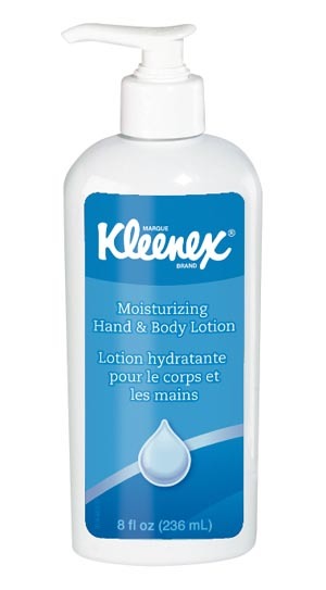 KIMBERLY-CLARK KLEENEX HAND & BODY LOTION # 35363 - Hand & Body Lotion, 8 oz, 12/cs
