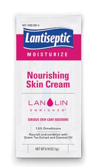 Summit Industries Lantiseptic Daily Care Skin Protectant # 0814 - Nourishing Skin Cream, 5g Packette, 144/cs