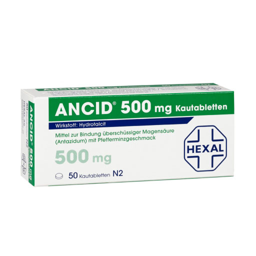 参比制剂,进口原料药,医药原料药 ANCID 500 mg Kautabletten *