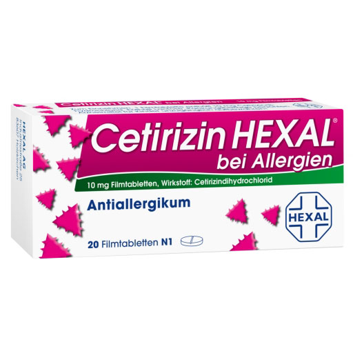 CETIRIZIN HEXAL Filmtabletten bei Allergien *