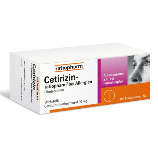 CETIRIZIN-ratiopharm bei Allergien 10 mg Filmtabl. *