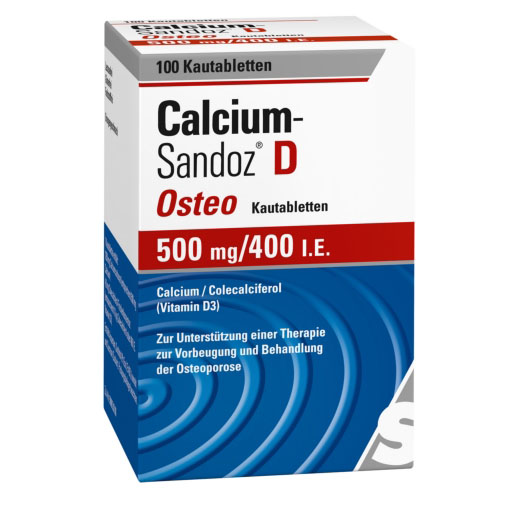 CALCIUM SANDOZ D Osteo 500 mg/400 I. E. Kautabl. *