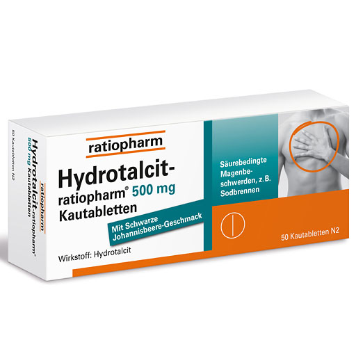 HYDROTALCIT-ratiopharm 500 mg Kautabletten *